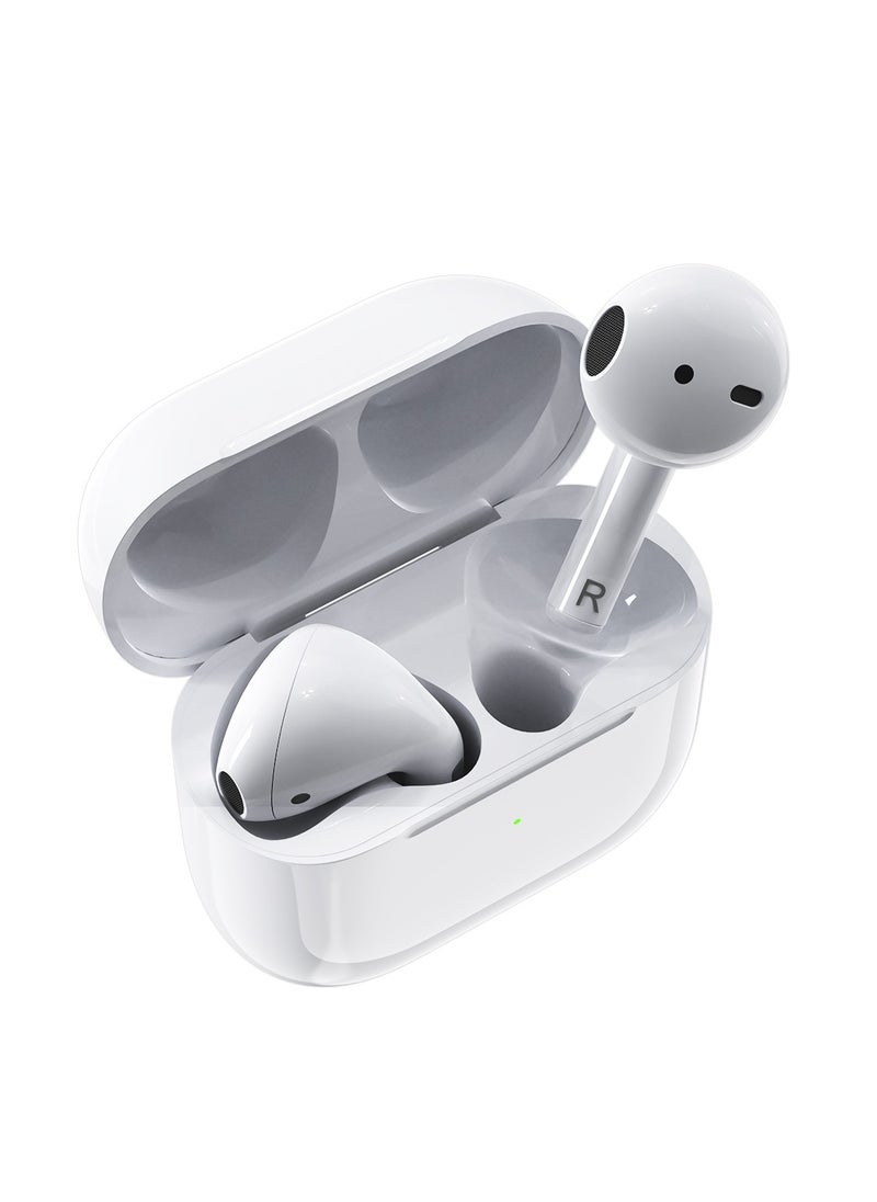 Jliyru - Bluetooth Earphones, In-Ear True Wireless Earbuds, Hifi Stereo, Dual Mic, For Android and iOS - White - Image 1