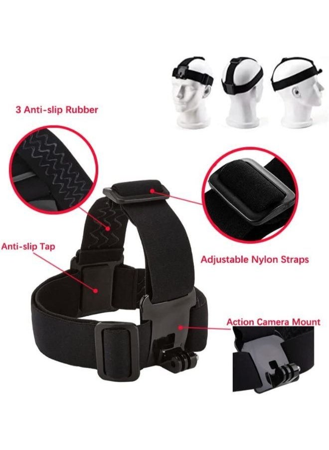 Generic Action Camera Head Strap Mount Adjustable Helmet Headband Belt Compatible with Gopro Hero  - Image 4