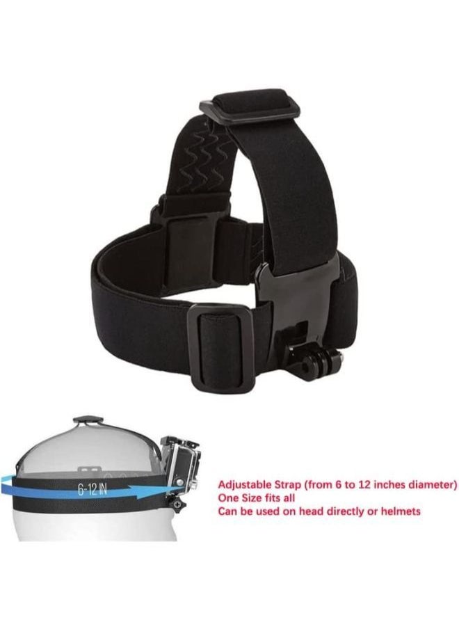 Generic Action Camera Head Strap Mount Adjustable Helmet Headband Belt Compatible with Gopro Hero  - Image 5