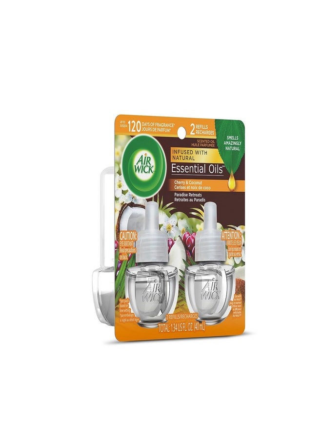 Air Wick Air Wick Plug in Scented Oil Refill, 2ct, Paradise Retreat, Air Freshener, Essential Oils  - Image 2