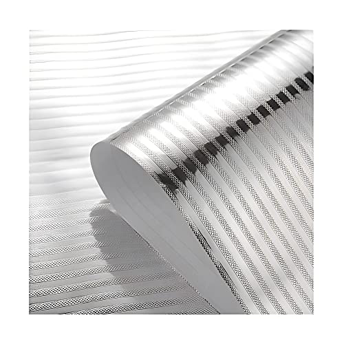VishAl smart MAll Kitchen Sheets for Shelves Waterproof Cupboard mats roll for Wardrobe Anti Slip mat for Kitchen Cabinet Shelf Liners Sheet roll for Floor Platform Fridge (Strip Foil Sticker) - Image 1