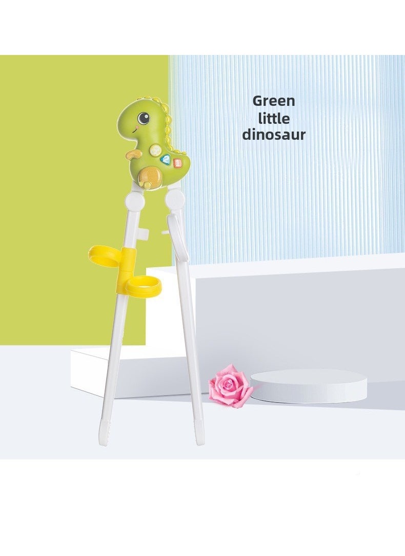 Generic - Baby Training Chopsticks Cartoon Learning Aid Green small dinosaur [cardboard]] - Image 1