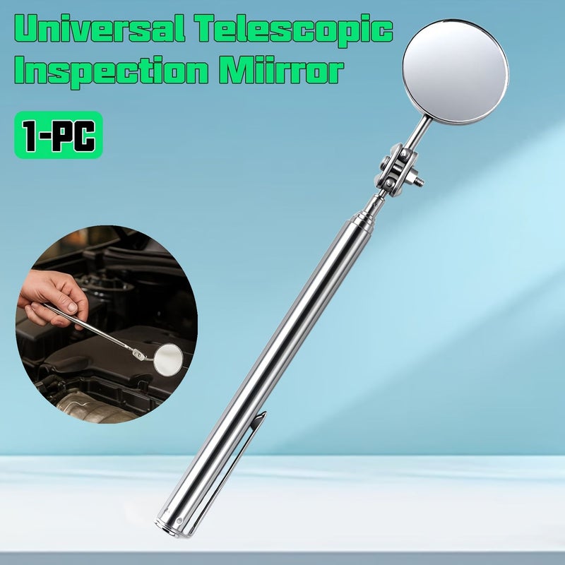 1 Pc Undercarriage Inspection Mirror 360 Degree Rotating Flexible Mechanics Telescope Folding Mirror For Car Underbody Checking Works In Confined Spaces - Image 1