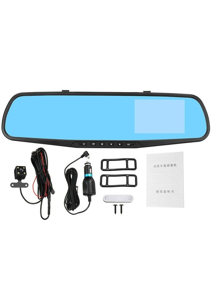 SPIDER 4.3 Inch LCD Screen Rear View Mirror Dash Camera Video Recorder Night Vision Auto Car Vehicle DVR Spider - Image 2