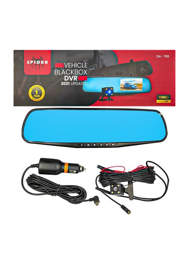 SPIDER 4.3 Inch LCD Screen Rear View Mirror Dash Camera Video Recorder Night Vision Auto Car Vehicle DVR Spider - Image 1