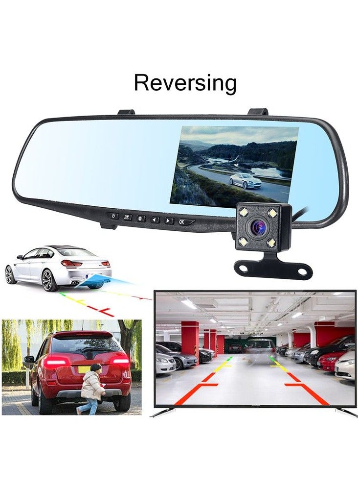 SPIDER 4.3 Inch LCD Screen Rear View Mirror Dash Camera Video Recorder Night Vision Auto Car Vehicle DVR Spider - Image 3