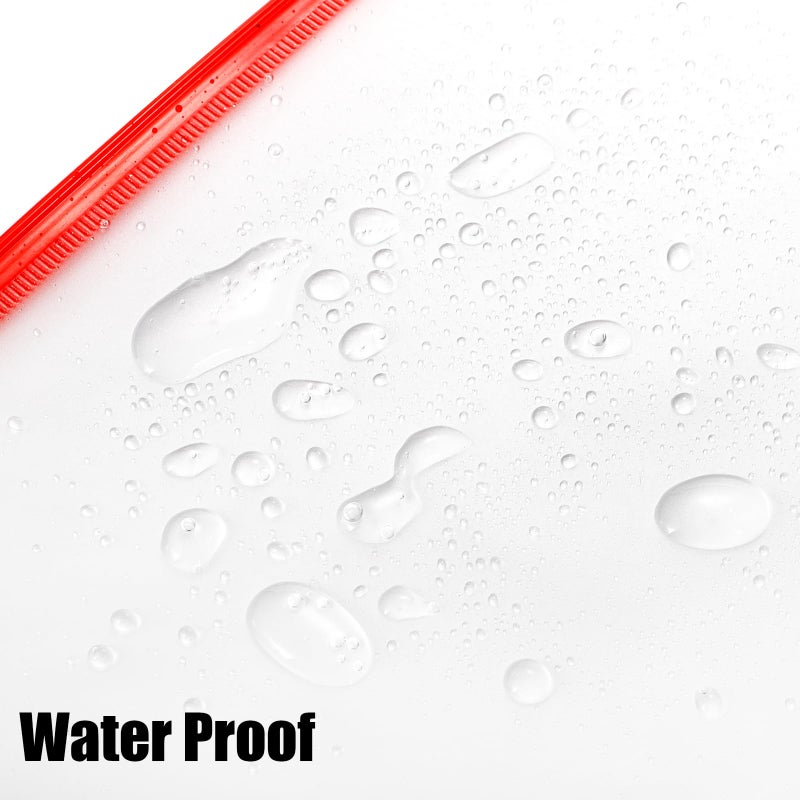 Mezchi 30 Pack Binder Pockets, 3 Ring Hole Binder Pouch, 11" Ã— 9" Letter Size Binder Pockets with Zipper, PVC Loose Leaf Binder Sleeves Storage Bags for Files, Documents - Image 3