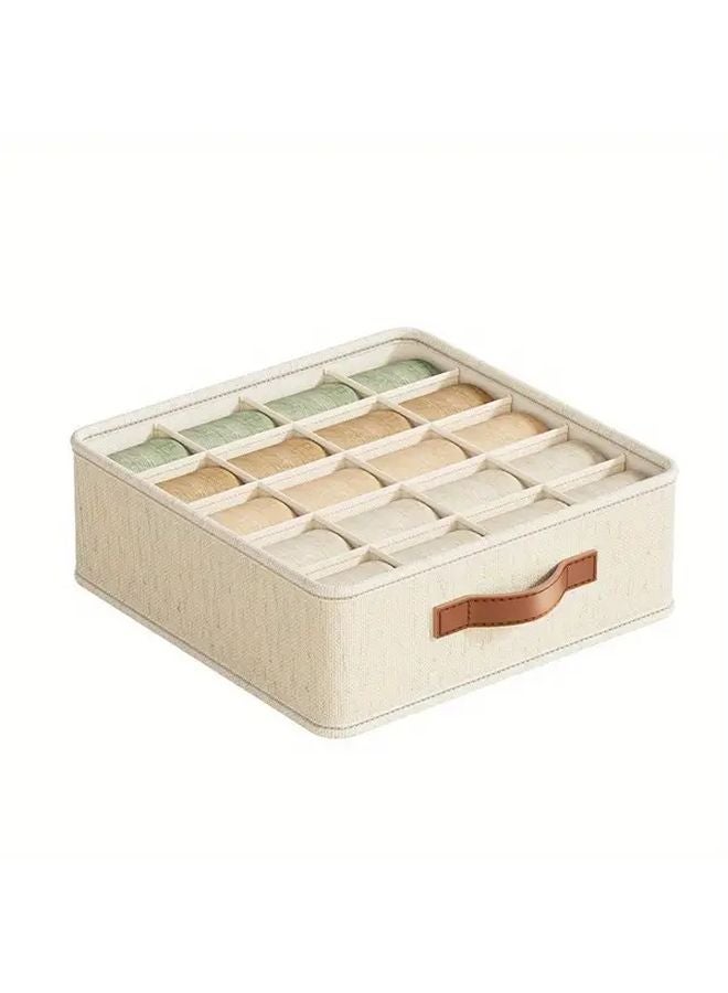 Three Piece Set Underwear Bra Socks Storage Box Organizer With Dividers And Handle - Image 5