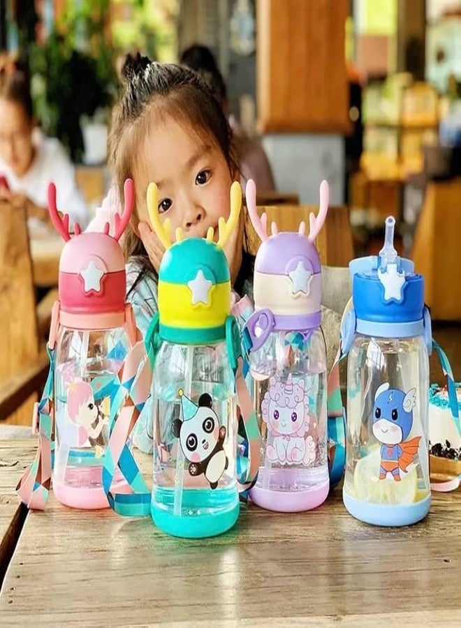 Neel Unicorn Fur Bag with Unicorn Geometric Box, Bottle, Pencil Set for Girls Birthday Gifts for Kids (Set of 4) Party Favor Return Gift School Bag with Stationery - Image 5