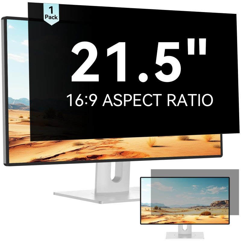 Mamol 215 Inch Computer Privacy Screen Removable Anti Blue Light Glare Filter AntiScratch Protective Film - Image 2