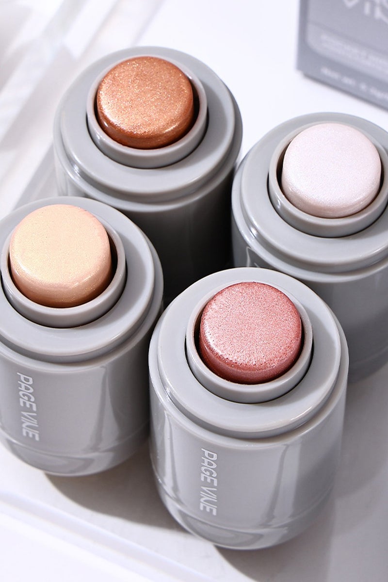 PAGE VINE Makeup Highlighter, Cream Highlighter Stick for Face + Body with Radiant, Shimmery Glow ,Buildable, Blendable for All Skin Types - Image 4