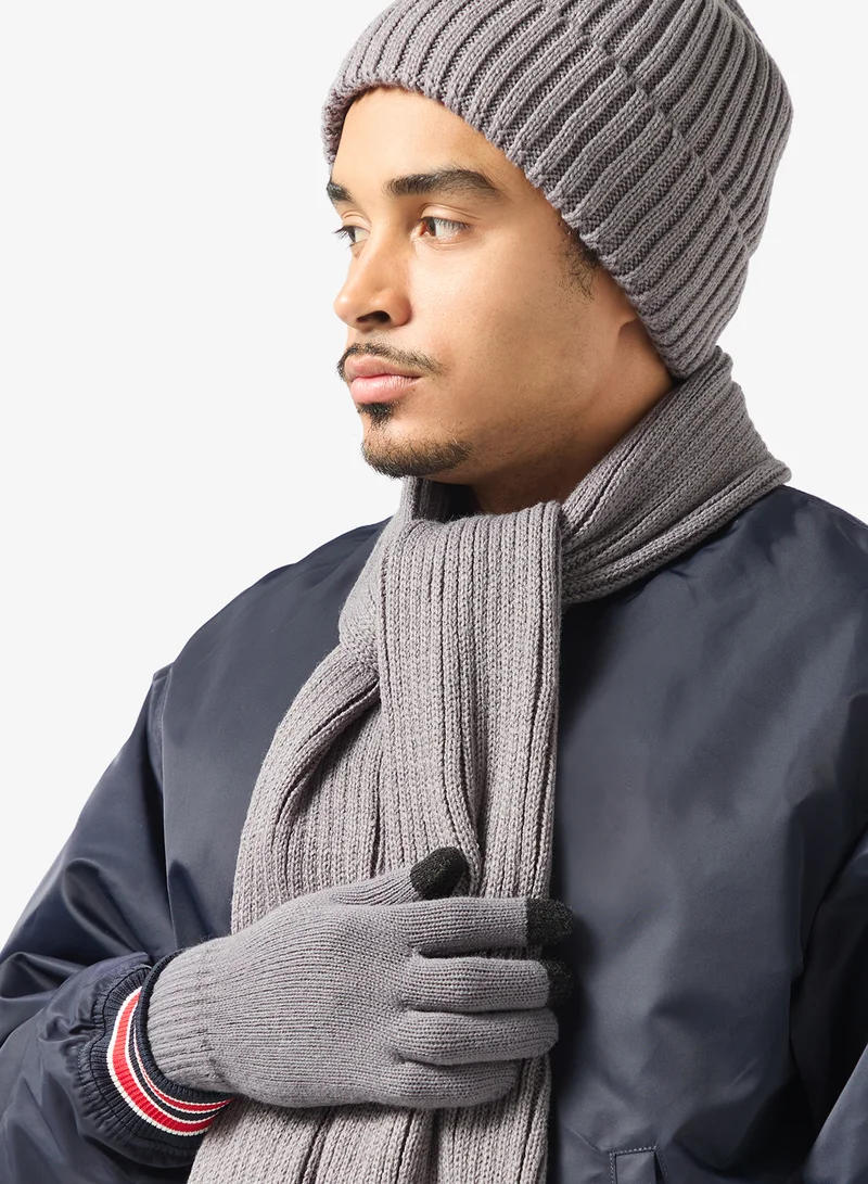 Seventy Five  Beanie, Gloves and Scarf Set for Men | Best Price UAE
