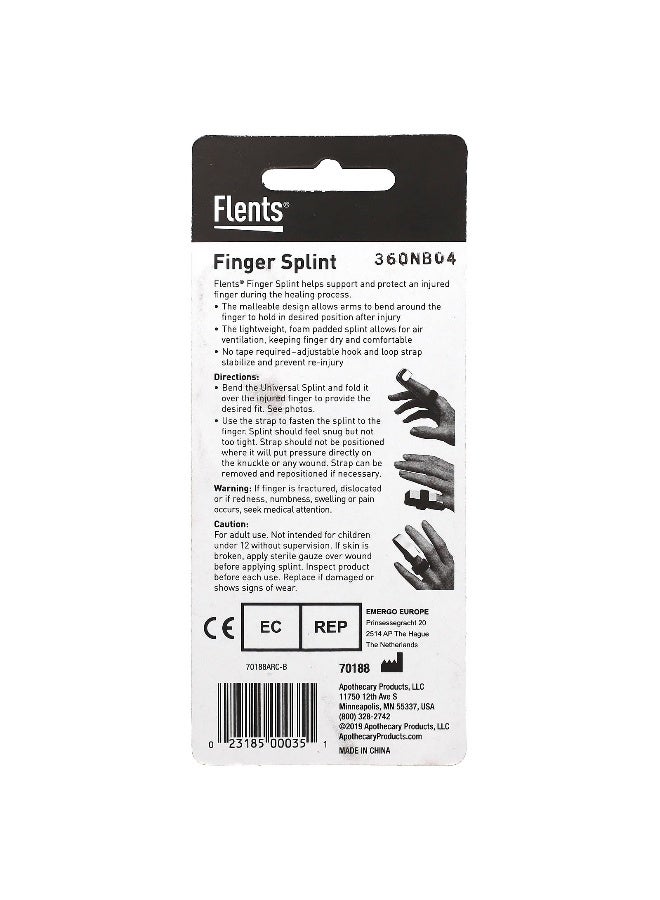 Flents Flents, Finger Splint, Universal, 1 Count  - Image 2