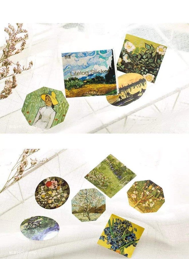 iDream Van Gogh DIY Decorative Stickers - Set of 45 - Perfect for Decorating Diaries, Boxes, Scrapbooks and Crafts - Stylish and Creative Design for Unique Personalization - Image 3