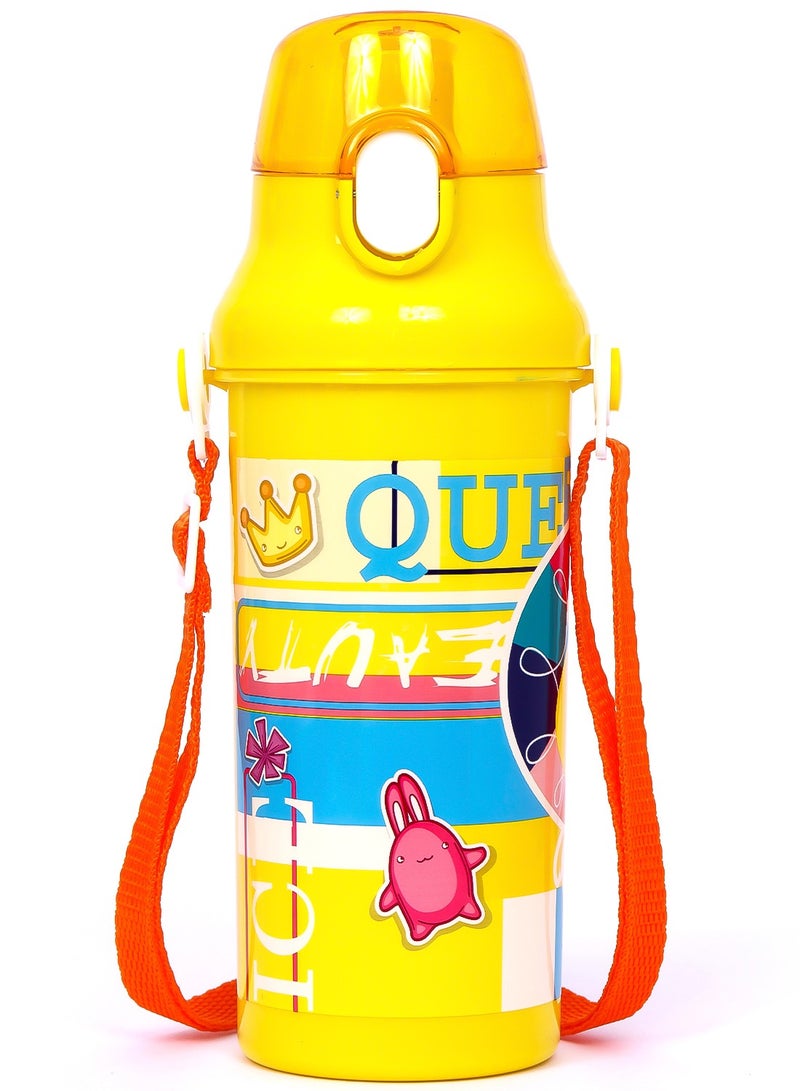 Eazy Kids Kids Water Bottle 600Ml - Yellow  - Image 1