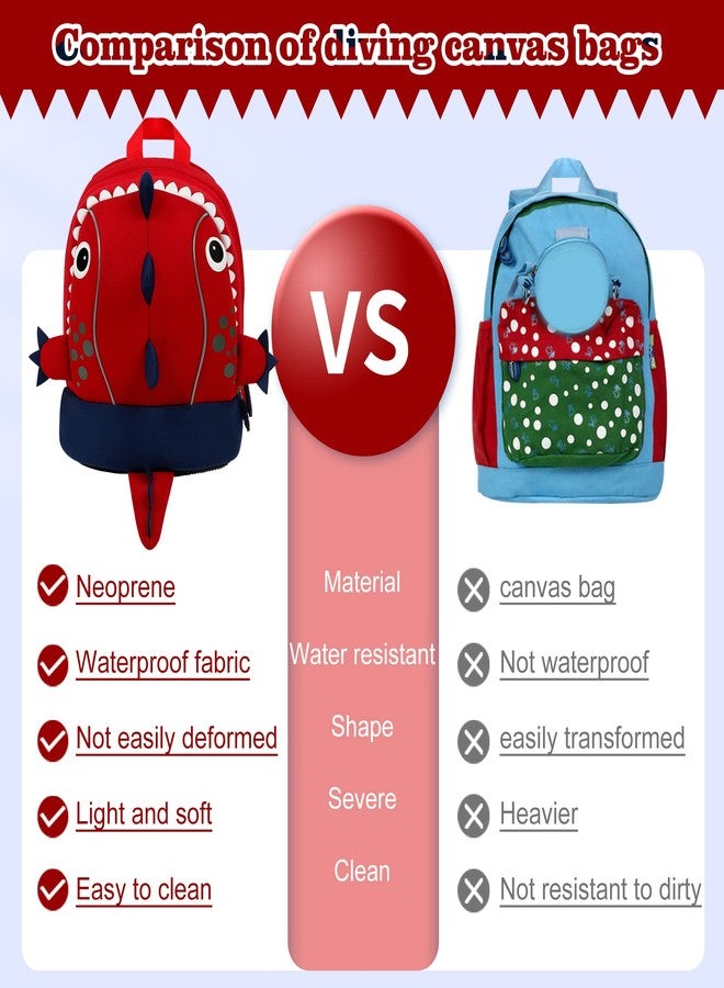 yisibo Kids Backpack with Safety Leash,Anti-lost Children Toddler Backpack for Boys Girls Baby (Dinosaur With Safety Leash(3-6 Years)) - Image 4