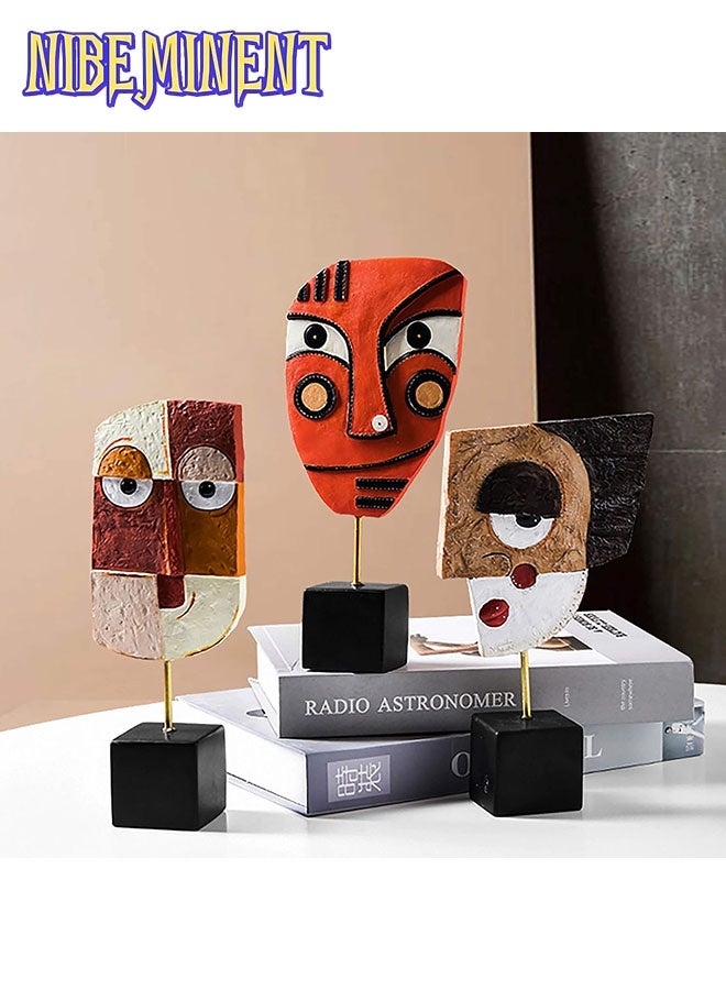 NIBEMINENT Handcrafted Statues Resin Abstract Sculpture for Home Decor Modern,Book Shelf TV Stand Decor,living Room Decor,Dining Room Table,Bedroom, Office Desktop, Cabinets Decorative Ornaments - Image 2