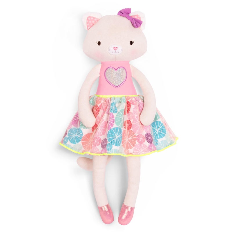 B. toys â€“ Plush Cat Baby Doll with Ballet Tutu & Sparkly Shoes â€“ 15-Inch Soft Cuddly Stuffed Animal Baby Toys for Toddlers â€“ Machine Washable Kitty for Bedtime, Playtime & Nursery - Image 1
