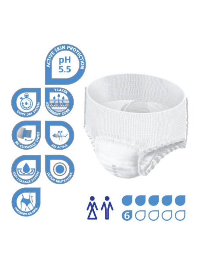 مولي كير موليكير بريميوم موبايل, سراويل حفاضات السلَس للراشدين، للنساء والرجال ,  صغير,  6 قطرات ، ١٤ قطعة \ حزمة - Image 3