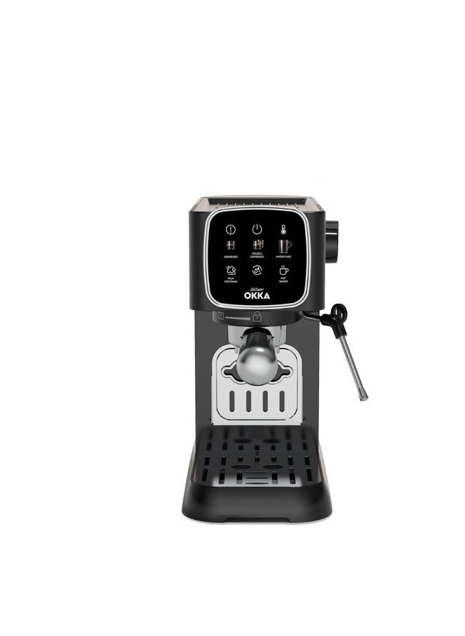 آلة إسبريسو شبه أوتوماتيكية سولو - OK0034-0500 - كروم/كروم