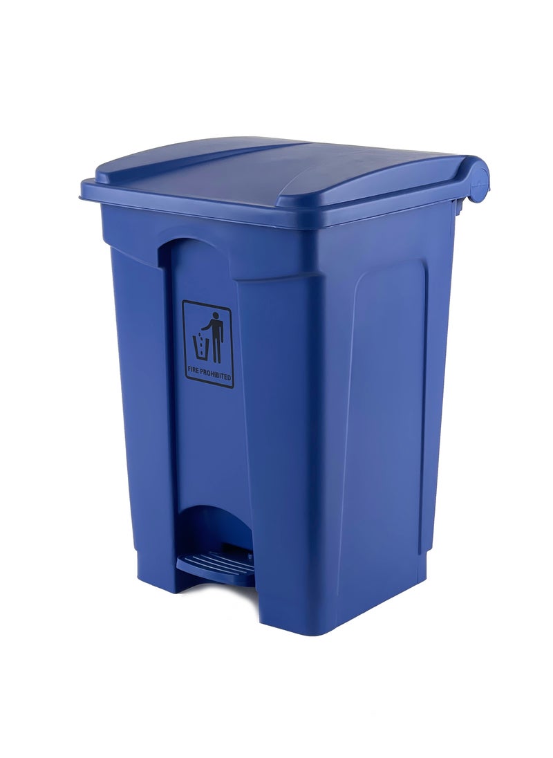 Gator Gator Plastic Garbage Bin with Pedal Opening 45L Blue  - Image 1