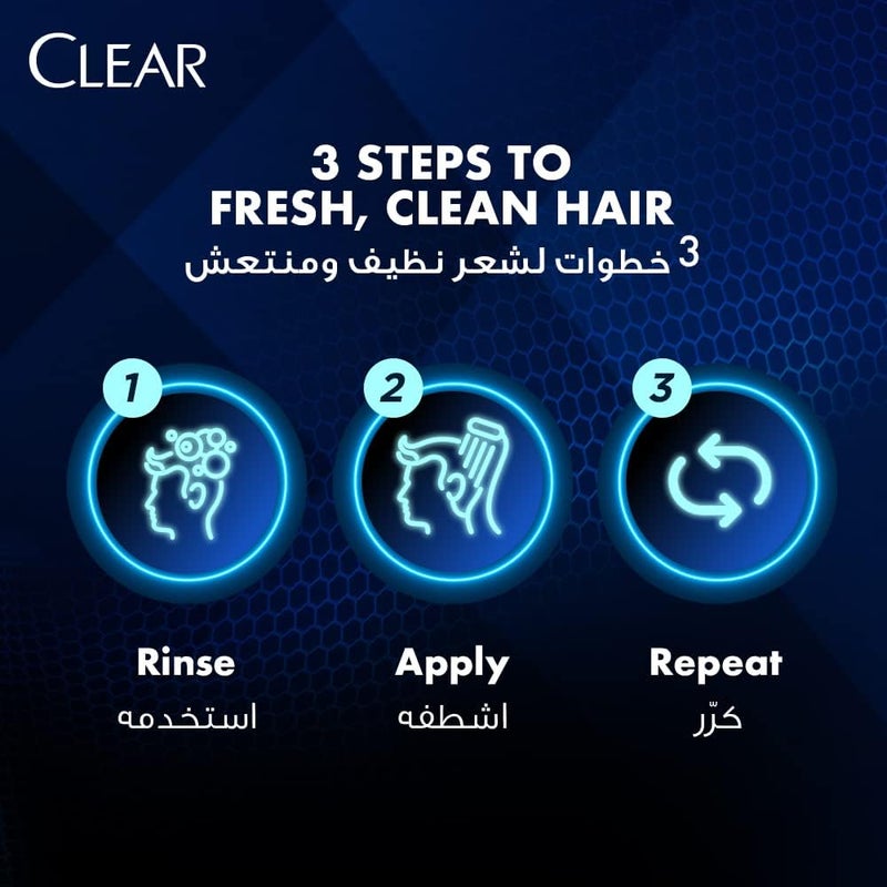 Clear Men Anti-Dandruff Shampoo Hairfall Defence - Pack of 2 - Image 5