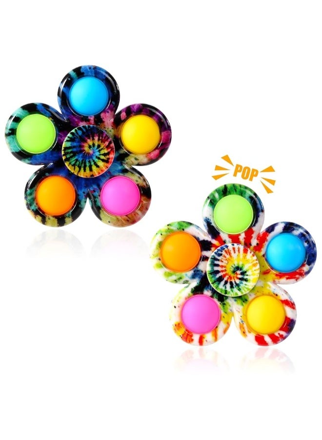 GIGILLI مجموعة جيجيلي من سبينرز فidget 2 حزمة، ألعاب فidget حسية للأطفال من 8-12 4-8 بالجملة، ألعاب فidget لاضطراب فرط الحركة وتشتت الانتباه والتوحد للأطفال من 1-3 أولاد وبنات، تخفيف التوتر والقلق جوائز الصف، ألعاب للأطفال حديثي الولادة هدايا عيد الميلاد - Image 2