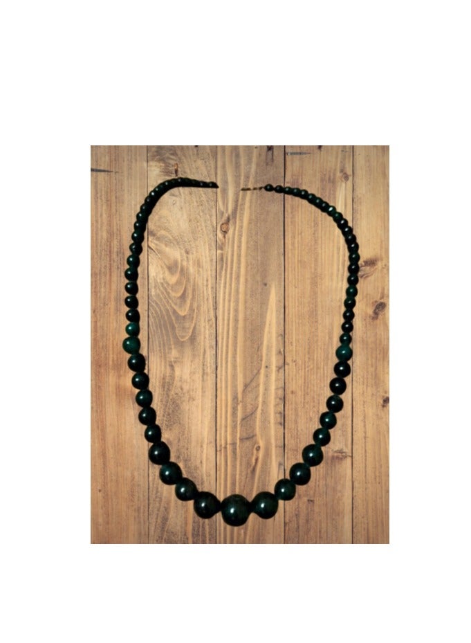 Elegant Choker gemstones necklace deep green ( agate ) suitable for all occasions , special gift - Image 2