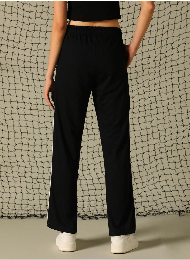 Hubberholme Women's Black 100% Polyester Printed Full Length Casual Regular Fit Trouser  - Image 3