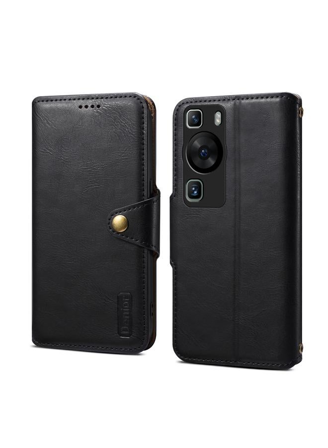 Case For Huawei P60 Cowhide Texture Wallet Style Leather Phone Case