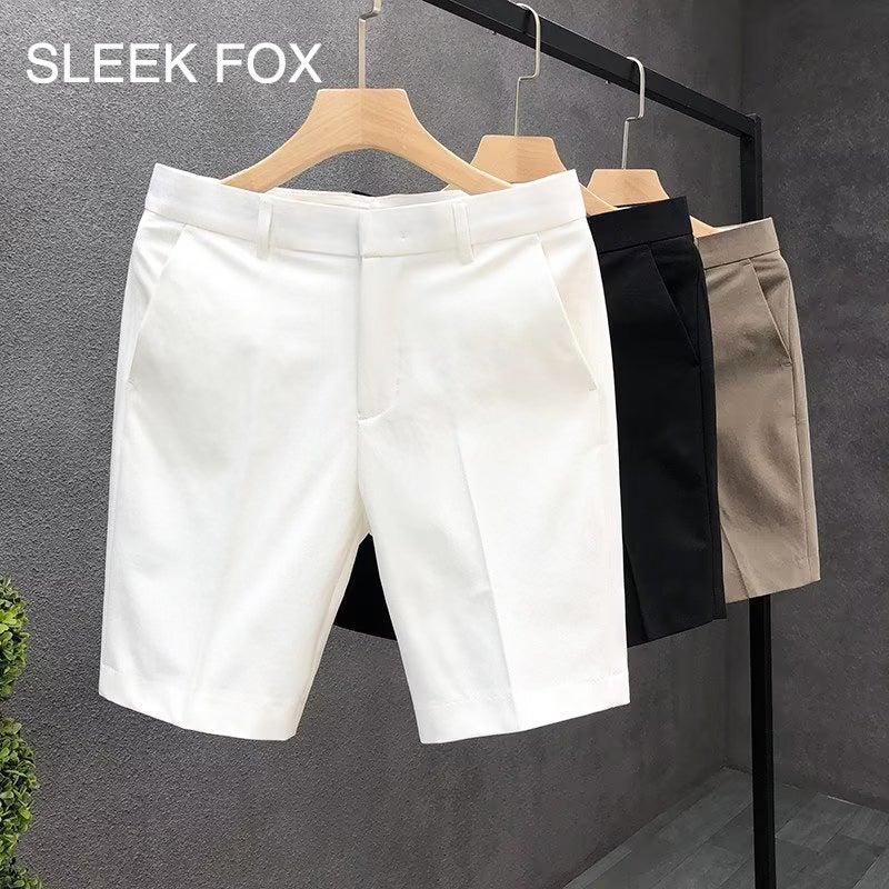 2025 Summer Plus Size Thin Business Suit Shorts Men'S Loose Straight Men'S Breathable Thin Casual Pants - Image 5
