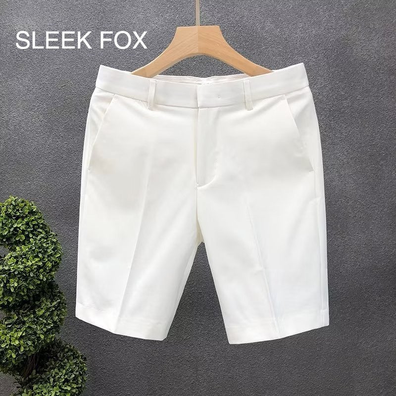 2025 Summer Plus Size Thin Business Suit Shorts Men'S Loose Straight Men'S Breathable Thin Casual Pants - Image 3