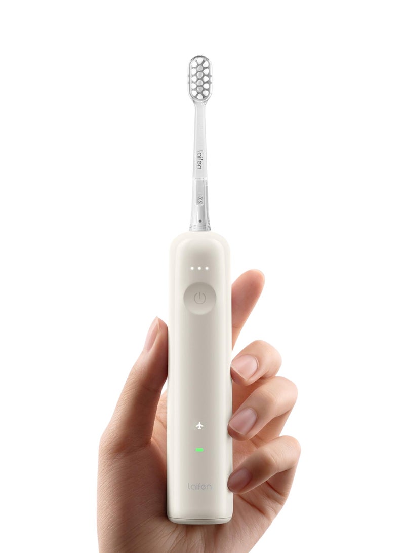 لايفن ويف فرشاة أسنان كهربائية سونيك  للبالغين - الأكثر مبيعًا عالميًا، العلامة التجارية الأولى للعناية بالفم عالميًا - فرشاة أسنان ذكية مع تحكم بالتطبيق، تنظيف بالاهتزاز والتذبذب، 3 رؤوس فرشاة، مقاومة للماء IPX7، شحن مغناطيسي للسفر  و الاستخدام اليومي، ABS كريمي - Image 2