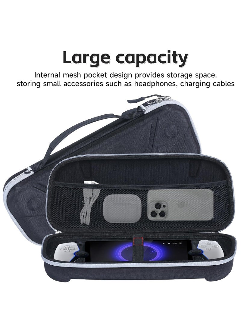 Rock Pow Case for Playstation Portal PS5 Portal Protective Case with Ergonomic Grip& Game Machine Screen Protector and 2 Thumb Stick Caps Transparent PC Case Protective Cover Sleeve Console Accessories  - Image 3