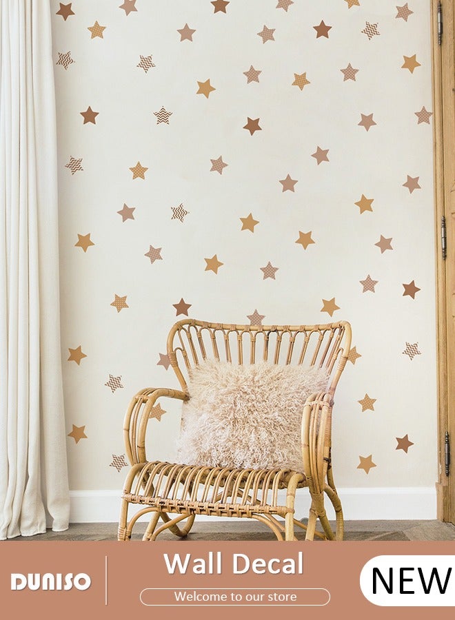 DUNISO Star Pattern Wall Decal for Kids, PVC Waterproof Decals, Wall Stickers for Kids Room, DIY Art Decal for Children Baby Kids Boy Girl Bedroom Decoration  - Image 1