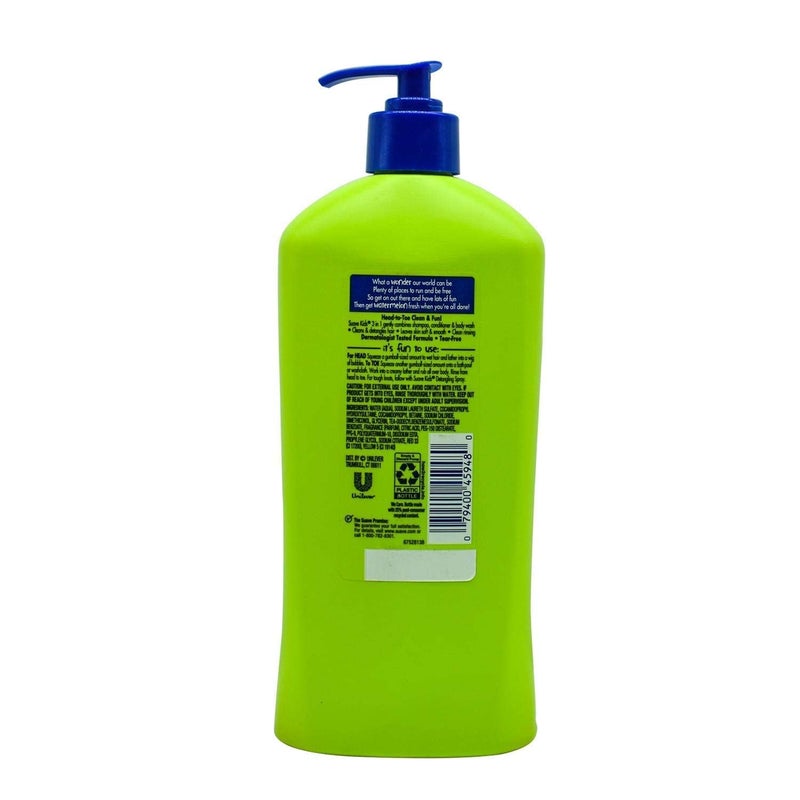 Suave 3-in-1 Body Wash, Shampoo and Conditioners, Multicolour, Watermelon, 18.0 Fl Oz - Image 2