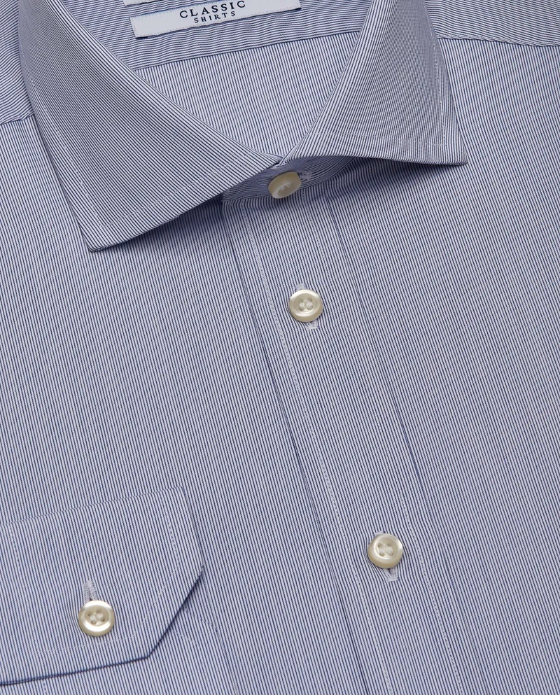 كاميتشسما قميص كلاسيكي باللون الأزرق