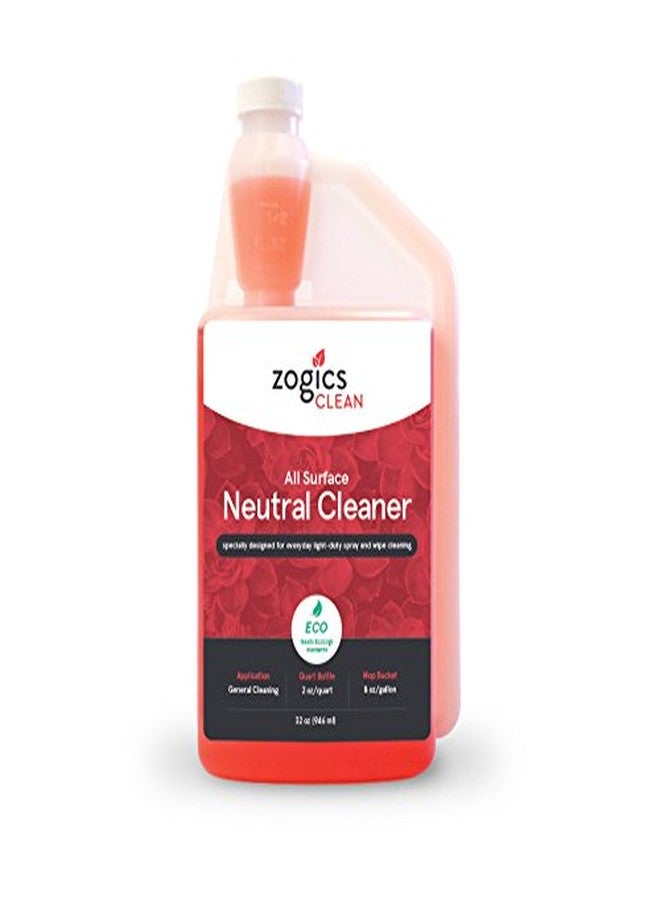 Zogics All Surface Neutral Cleaner - Floor Cleaner Solution with a Low Toxicity Formula and Neutral pH for All Surfaces, Each Bottle Makes up to 16 Gallons - Image 1