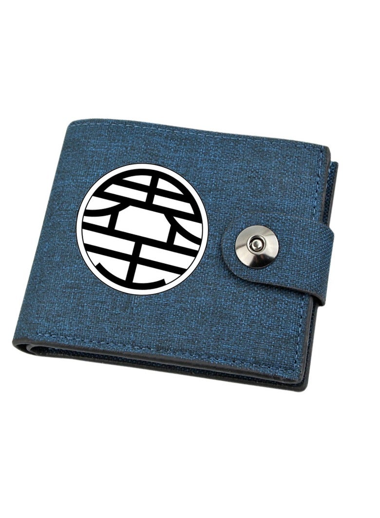 KUYING Anime Dragon Ball Short Wallet Snap Wallet 