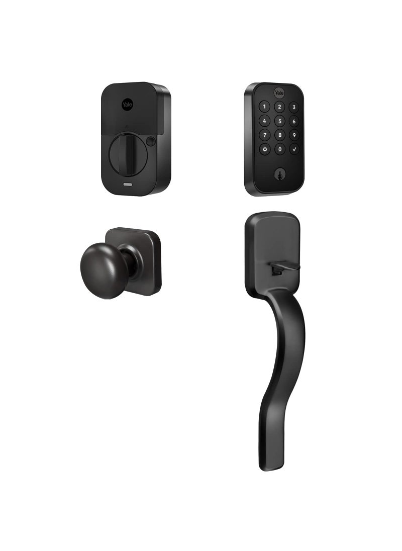 Yale Yale Assure Lock 2 Keypad with Bluetooth and Ridgefield Handle in Black Suede  - Image 1