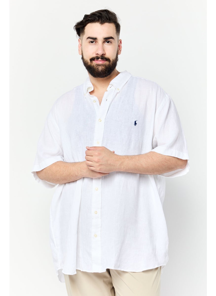 Harmont & Blaine - Men Regular Fit Textured Long Sleeves Casual Shirt, White - Image 1