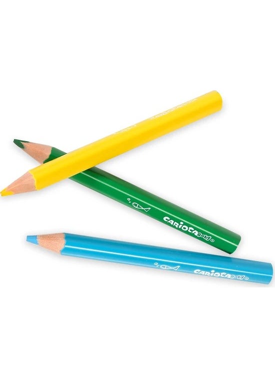 carioca Jumbo Triangle Baby Dry Crayons 10 Pcs  - Image 5