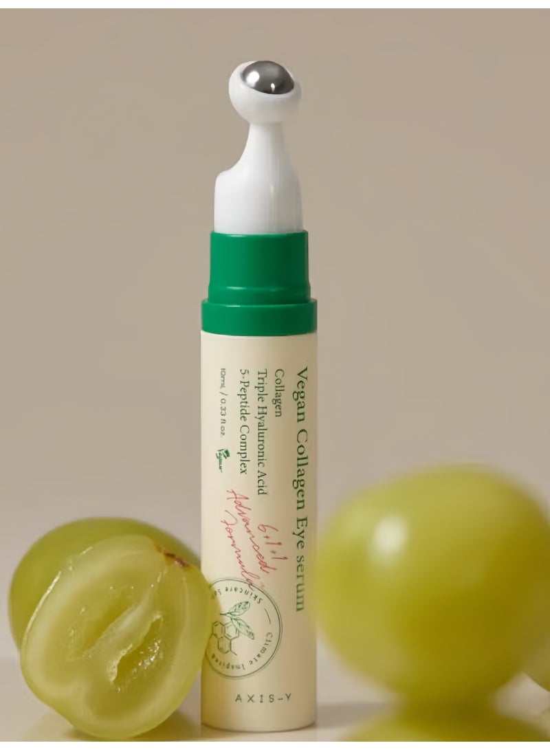 AXIS-Y سيروم العين بالكولاجين النباتي — تركيبة خماسية الببتيدات لمكافحة التجاعيد مُصممة خصيصًا لمنطقة العين · يُمعد الخطوط الدقيقة بفعالية، ويقلل الهالات السوداء، ويخفف الانتفاخ · مزود برأس تدليك بارد مثلج للتغذية العميقة وعيون مُشرقة - Image 1