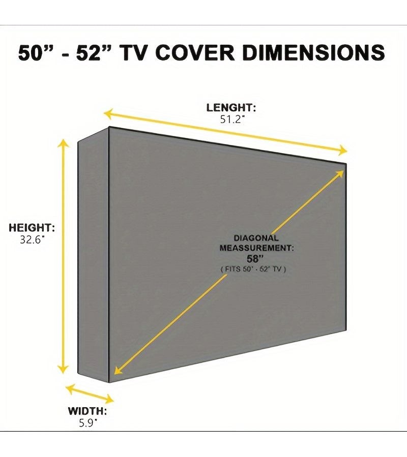 Outdoor TV Protective Cover 50-52 Inches - Image 4