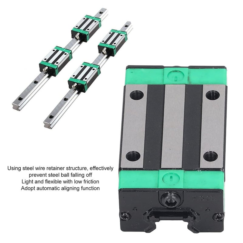 HGH20CA L Motion Bea Block, L Bea Block with Auto Aligning, y Steel L Motion Slide Block for 3D Printing, CNC, Robot, Automation Equipment - Image 3