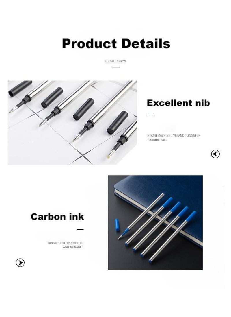 PARKER A Pack Of 5 Jotter Ballpoint Pen Replacement cores Set Neutral water pen cartridge ​（Blue ink）  - Image 3