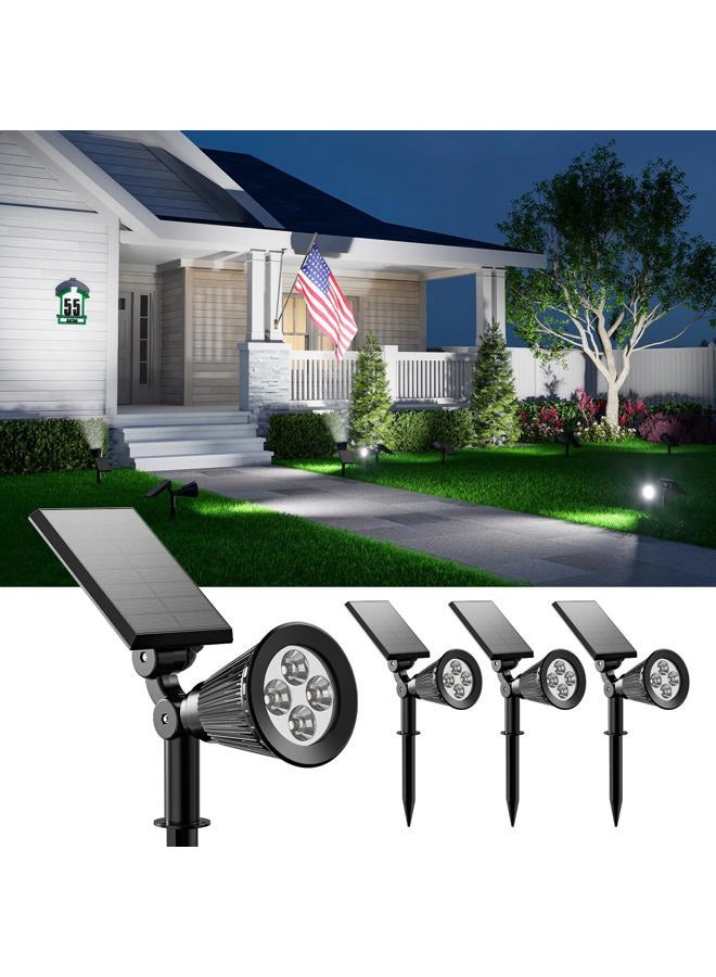 FALOVE Solar Spotlight,2-in-1 LED Wall/Landscape Solar Lights, 270° Adjustable Waterproof Outdoor Landscape Lights for Tree, Driveway, Yard, Lawn, Pathway, Garden (4PCS) - Image 1