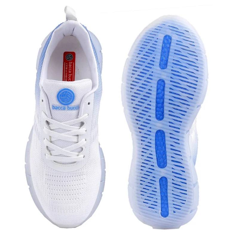 Bacca Bucci Blue and White Champion Lightweight Shoes for Energetic Run for Men | Best Price UAE