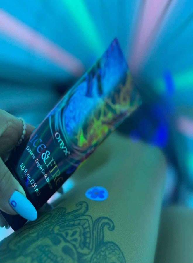 Onyx Ice & Fire Extreme Tingle Dark Bronzer | Tanning Bed Lotion | Hot & Fierce Fantasy Dragons Inspired Tan | Frostburn Bronzing Journey to Deep Color | Draconic Heat Ritual | Arctic Glow Enhancer - Image 5