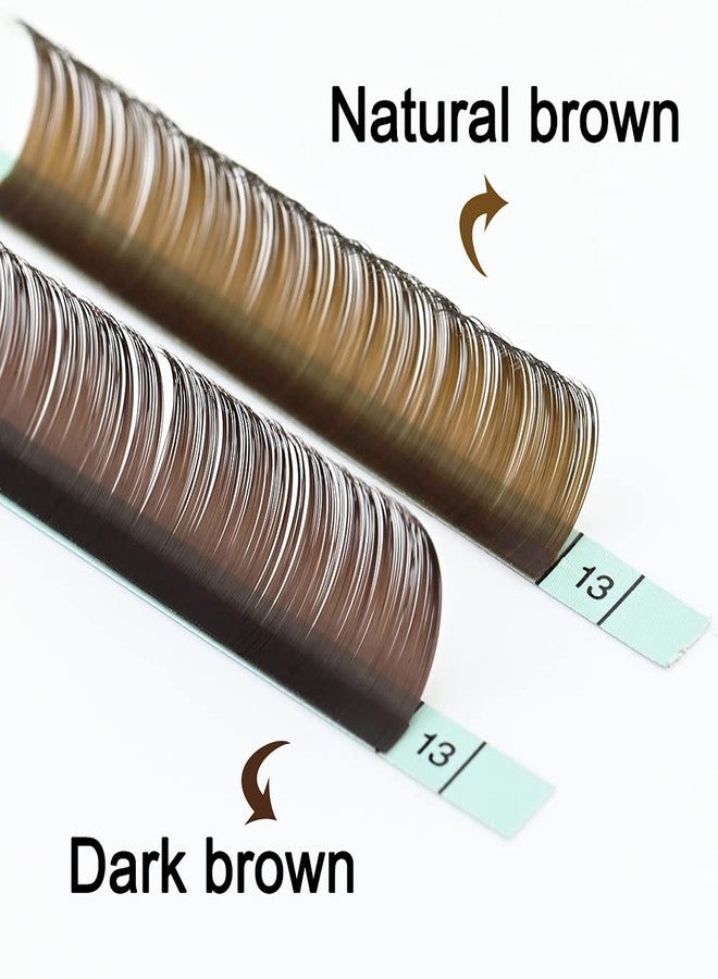 NAGARAKU Natural Brown Color Eyelash Extensions 0.10mm B curl 7-15mm Mix Tray Individual Lashes Classic Faux Mink Volume 20 rows Soft Eyelash Supplies - Image 3
